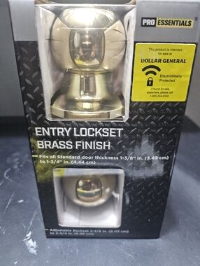 Room Essentials Brass Finish Entry Lockset - Polished Brass